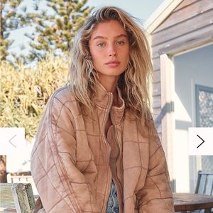 Free People Dolman Quilted Jacket - Green